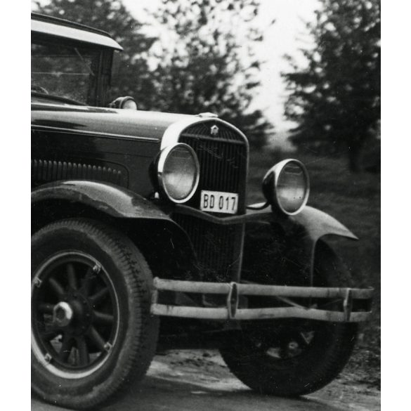 Hudson  Essex Super Six amerikai személygépkocsi magyar rendszámmal (BD 017), elegáns párok virággal, autó, jármű, közlekedés, Horthy-korszak, 1930-as évek, Eredeti fotó,  papírkép, hátulján ragasztásnyomok, sérülés.  