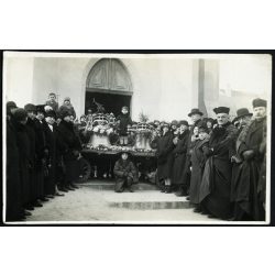   Posfay Andor művészi fényképész, Kispest, központi református templom, harangszentelés, cserkész, egyház, vallás, ünnep, helytörténet, 1928. október 20, Horthy-korszak, 1920-as évek, Eredeti pecséttel jelzett fotó, papírkép, hátulján feliratozva.