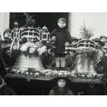 Posfay Andor művészi fényképész, Kispest, központi református templom, harangszentelés, cserkész, egyház, vallás, ünnep, helytörténet, 1928. október 20, Horthy-korszak, 1920-as évek, Eredeti pecséttel jelzett fotó, papírkép, hátulján feliratozva.