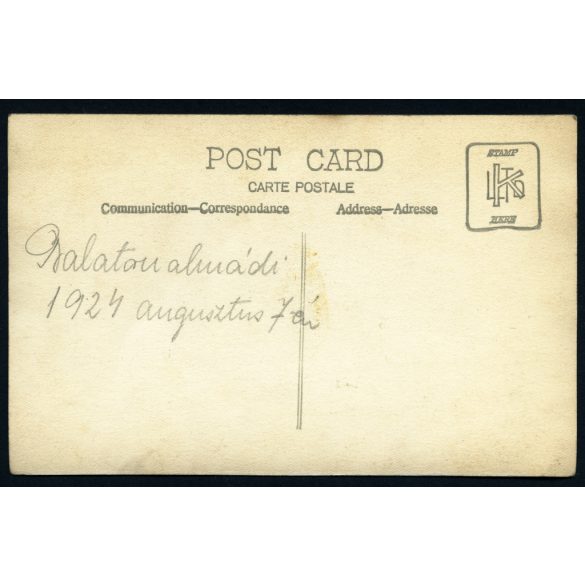 Csinos nők modern fürdőruhákban, Balatonalmádi, fürdősapka, Balaton, helytörténet, Horthy-korszak, 1924, 1920-as évek, Eredeti fotó, hátulján feliratozott papírkép.  