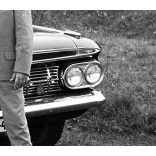 5 darab eredeti fotó negatív. Chevrolet Impala (Bel Air) amerikai luxus személygépkocsi magyar állami rendszámmal, Duna-part, autó, jármű, közlekedés, szocializmus, 1960-as évek. 5 darab eredeti fotónegatív.