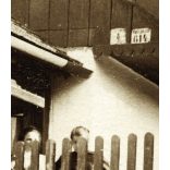 Elegáns nő gyerekekkel, Rácalmás, nyaralók, kalap, üdülőhely, helytörténet, monarchia, 1913, 1910-es évek, Eredeti fotó, hátulján feliratozott papírkép.  