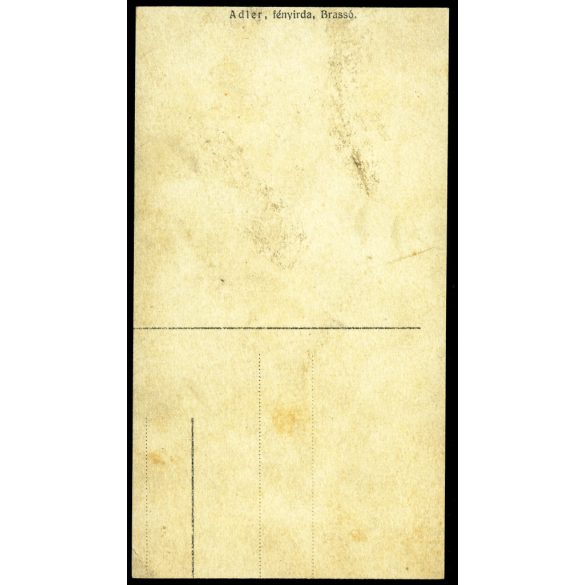 Adler Lipót fényirdája, Brassó, Erdély, anya gyerekeivel, különös kalap, sétapálca, testvérek, 1900-as évek, Eredeti fotó, jelzett papírkép.   