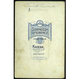 Szamossy Ferenc műterme, Kassa, Felvidék, hátoldalon nevesített gyerek portréja, Kováts Lóránd, monarchia, 1900-as évek, Eredeti, hátulján feliratozott kabinetfotó.