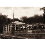 Áldor Dezső felvétele, Dréher nagyvendéglő és kávéház, Svábhegy, Budapest, söröző, étterem, vendéglátás,  Horthy-korszak, helytörténet, 1920-as évek, Eredeti képeslap fotó, papírkép.