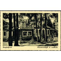   Strandvendéglő és szálloda, Hargitafürdő, Erdély, étterem, vendéglátás,  Horthy-korszak, helytörténet, 1940-es évek, Eredeti képeslap fotó, papírkép.   