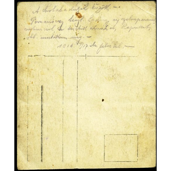 Magyar katonák a drótakadályok között, Oroszország (?), egyenruha, 1. világháború, monarchia, 1916, 1910-es évek, Eredeti fotó, papírkép, hátulján feliratozva.