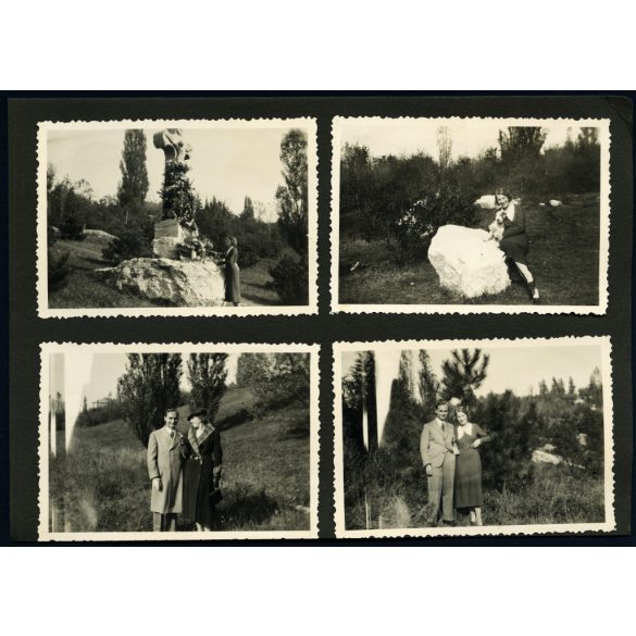 Nagyobb méret, Budapesti Főposta Rádiótávíró Osztály, rádiótávíró bemutatása, a fotón Kun Andor az Amerikai Magyar Népszava szerkesztője, sajtó, távközlés,  Horthy-korszak, 1930-as évek, Eredeti fotó, kartonra kasírozott papírkép + az eseményről tudó