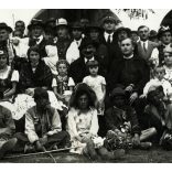 Tumpek Mester, Paks-Tolna, amatőr színészek jelmezben, vicces, színház, helytörténet, népszínmű, Horthy-korszak, 1938. IX. 17, 1930-as évek, Eredeti fotó, hátulján feliratozott, pecséttel jelzett papírkép.  