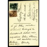 fotosport műterem, Beszterce, Erdély, városkép üzletekkel, kirakatokkal, magyar feliratokkal, reklám,  helytörténet, Horthy-korszak, 1940-es évek, Eredeti képeslap fotó, hátulján feliratozott, jelzett papírkép. 