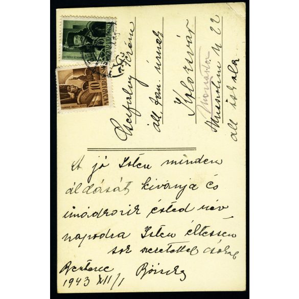 fotosport műterem, Beszterce, Erdély, városkép üzletekkel, kirakatokkal, magyar feliratokkal, reklám,  helytörténet, Horthy-korszak, 1940-es évek, Eredeti képeslap fotó, hátulján feliratozott, jelzett papírkép. 