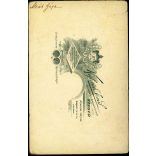 Keglovich műterem, Szeged, Meák Géza retusált bajusszal, elegáns fiatal férfi, nevesített, 1890-es évek, Eredeti, aláírt, szignózott kabinetfotó.  