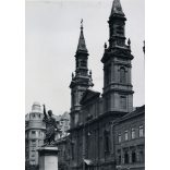 Magyar Ortodox Katedrális, Budapest, Lipótváros, Petőfi szobor, Belváros, egyház, vallás,  Horthy-korszak, helytörténet, 1930-as évek, Eredeti fotó, papírkép.   