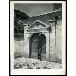 Régi tabáni kapubejáró, Budapest, utcarészlet, Bocskai tér 2-es szám, Tabán,  Horthy-korszak, helytörténet, 1930-as évek, Eredeti fotó, papírkép.  