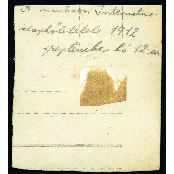 Internátus alapkő letétele, Munkács, Kárpátalja, ünnep, katonatiszt, egyenruha, 1912. szeptember 12,  1910-es évek, monarchia, helytörténet, Eredeti fotó, hátulján feliratozott papírkép.  