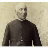 Nagyobb méret, Dunky fivérek műterme, Kolozsvár, Erdély, Papp Tivadar örmény katolikus pap portréja, egyház, vallás, ismert,  monarchia, 1880-as évek, Eredeti kabinetfotó.  