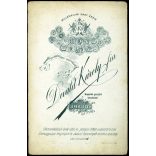 Divald Károly fia műterem, Eperjes, Felvidék, fiatal férfi, Virágh János portréja, helytörténet, monarchia, 1890-es évek, Eredeti kabinetfotó. 