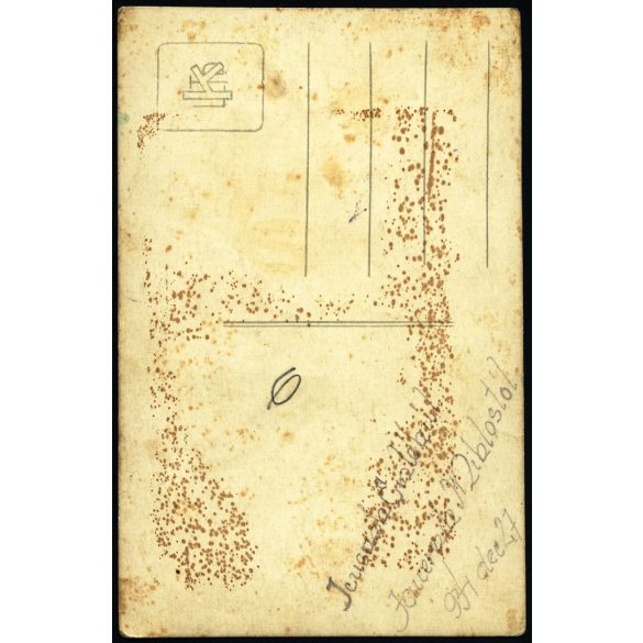 Magyar katona egyenruhában, portré, bajusz, kézzel színezett, 1930-as évek, Horthy-korszak, Eredeti kézzel színezett fotó, hátulján feliratozott papírkép.   