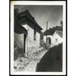 Tabán, Holdvilág utca, Budapest, 1. kerület, épület, lakóház, Gellért-hegy, 1. kerület,  helytörténet, Horthy-korszak 1930-as évek, Eredeti fotó, papírkép. 