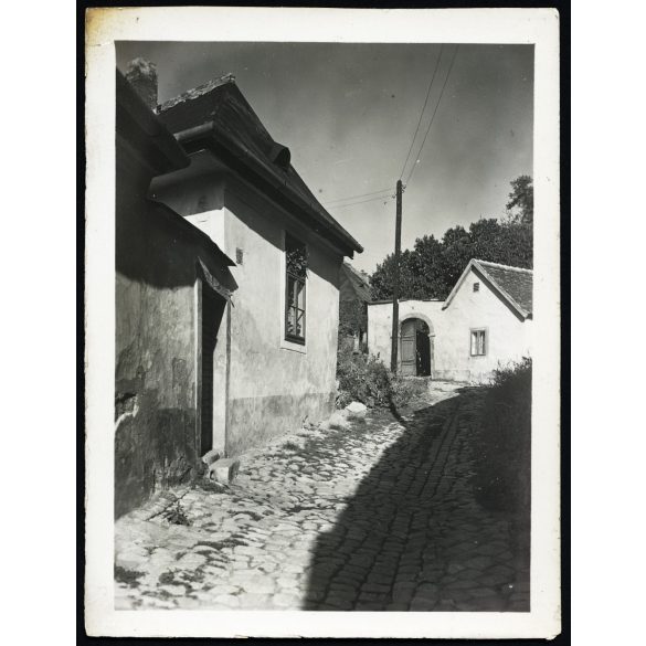 Tabán, Holdvilág utca, Budapest, 1. kerület, épület, lakóház, Gellért-hegy, 1. kerület,  helytörténet, Horthy-korszak 1930-as évek, Eredeti fotó, papírkép. 