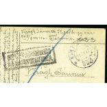 Tábori posta 622, Virágh János (1. honvéd gyalogezred), feleségének, Potocki-palota (más néven Ljanckoron-palota vagy Urbanszki-palota) Tártakiv, Ukrajna, , 1. világháború, katona, monarchia, 1917. VIII. 18., 1910-es évek, Eredeti fotó, papírkép, hát