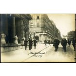 Ünnepélyes zászlóátadás, Budapest, királyi palota, budai Vár, katona, egyenruha, 1925. május 17, 1920-as évek, Horthy-korszak, Eredeti fotó, feliratozott papírkép. 