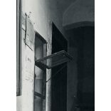 Tabán, házmesterlakás bejárata, Budapest, belső udvar, lépcsőház, ház, Gellért-hegy, 1. kerület, helytörténet, Horthy-korszak 1930-as évek, Eredeti fotó, papírkép.