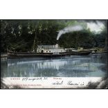 Balázsovich Gyula fényképész kiadása, Siófok, Balaton, a Baross gőzhajó, jármű, közlekedés, hajó, monarchia, 1900-as évek, Eredeti képeslap-fotó.   