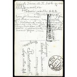 Tábori posta 622, Virágh János (1. honvéd gyalogezred), feleségének, magyar katonák kutyával, egyenruha, 1. világháború, katona, monarchia, 1917. VI. 7., 1910-es évek, Eredeti fotó, papírkép, hátulján feliratozott Tábori posta. 