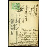 „Páratlan és csodás hatású arczszépítő és finomító a Földes-féle Margit-Créme”, reklám, elegáns nő gyönyörű szemekkel, portré, 1912, 1910-es évek, monarchia, Eredeti képeslap fotó nyomtatott reklámszöveggel, hátulján feliratozott papírkép. 