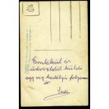 EMKE fotószalon, Budapest, Magyar Királyi Folyamőrség, katona, egyenruha, matrózruha, 1920-as évek, Horthy-korszak, Eredeti fotó, hátulján feliratozott papírkép.   