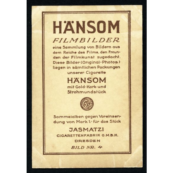 Hansom Filmbilder, Gróf Esterházy Ágnes színésznő, Németország, film, művész, Horthy-korszak, 1920-as évek, Eredeti fotó, hátulján jelzett papírkép ragasztásnyomokkal, gyűjteményes darab. 