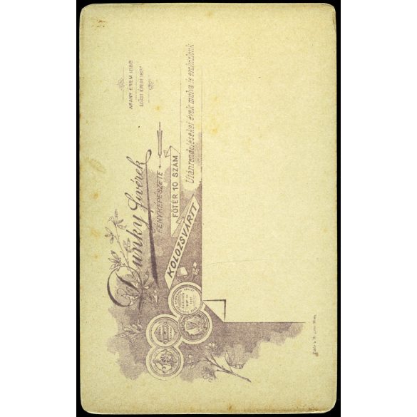 Dunky fivérek műterme, Kolozsvár, Erdély, Papp Tivadar szamosújvári örmény katolikus pap portréja, egyház, vallás, monarchia, 1880-as évek, Eredeti CDV, vizitkártya fotó.   méret megközelítőleg (centiméterben): 6.5 x 11  Használt! Eredeti nagyítás! N