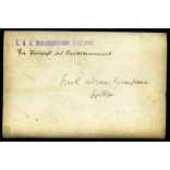 K.u.K. Bezirkskommando, Kragujevac, Szerbia, kerületi parancsnokság, magyar katonák egy szerb udvaron, 1. világháború, egyenruha, 1910-es évek, monarchia, Eredeti fotó, hátulján feliratozott, pecséttel jelzett papírkép, felületén kopásnyomok.  