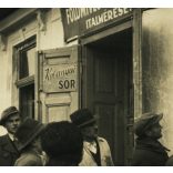 Becsület tábla, gabona begyűjtés, vendéglátás, italmérés, kocsma, Kőbányai sör reklám, , kommunizmus, falu, paraszt,  1950-es évek, Eredeti fotó, papírkép.  