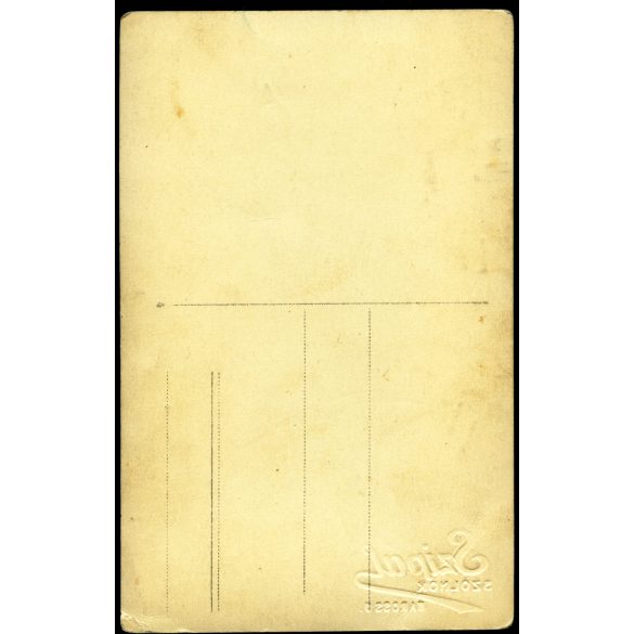 Szipál műterem, Szolnok, elegáns házaspár portréja, 1930-as évek, Horthy-korszak, Eredeti fotó, mélynyomóval jelzett papírkép.   