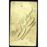 Wykopal műterem, Nagyszombat, Felvidék, (Tyrnau), elegáns nő gyönyörű ruhában, helytörténet, monarchia, 1880-as évek, Eredeti CDV, vizitkártya fotó.  