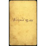 Ismeretlen műterem, Budapest, család portréja, monarchia, 1885, 1880-as évek, Eredeti CDV, vizitkártya fotó.  