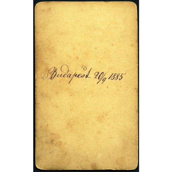 Ismeretlen műterem, Budapest, család portréja, monarchia, 1885, 1880-as évek, Eredeti CDV, vizitkártya fotó.  