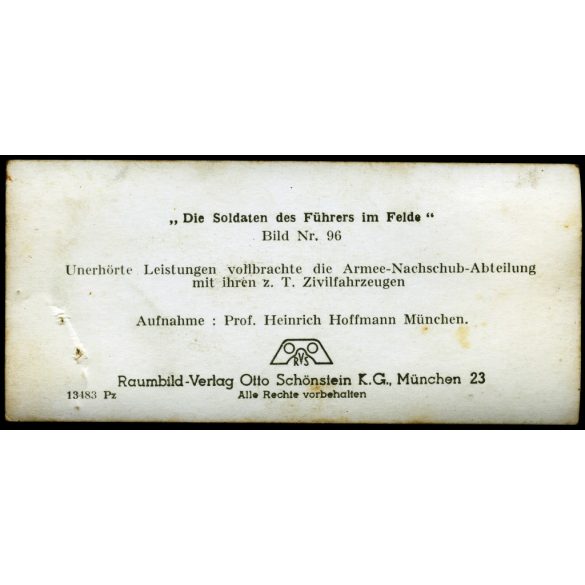 Német katonák teherautót javítanak, Lengyelország, az utánpótlási vonalakon civil járműveket is használnak, egyenruha, 2. világháború, Horthy-korszak, 1939, 1930-as évek, Eredeti sztereó fotó, hátulján feliratozott gyűjteményes papírkép.