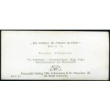 Német győzelmi katonai parádé, Varsó, Lengyelország, Adolf Hitler, német katonai vezetők, lovas katonák, horogkereszt, náci egyenruha, 2. világháború, Horthy-korszak, 1939, 1930-as évek, Eredeti sztereó fotó, hátulján feliratozott gyűjteményes papírk