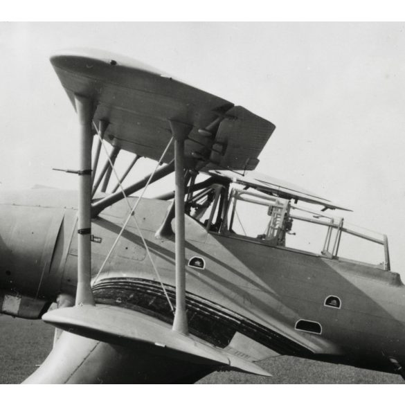 ARADO AR95 V4 BMW motorral szerelt német repülőgép náci horogkereszt jelzéssel, jármű, közlekedés, 2. világháború, aviatika, , 1930-as évek, Horthy-korszak, Eredeti gyári fotó, hátulján feliratozott papírkép. 
