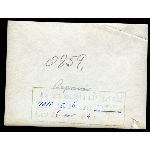 Légi felvétel, Kaposvár, Kaposvár látképe repülőről, Magyar Királyi Légügyi Hivatal, 1936, 1930-as évek, Horthy-korszak, Eredeti fotó, hátulján feliratozott, pecséttel jelzett papírkép.  