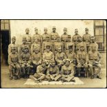 Tiszti iskolások, Nagyszeben, Erdély, magyar katonák egyenruhában, Héjja József küldte Hódmezővásárhelyre szüleinek, 1. világháború, 1915, 1910-es évek, monarchia, Eredeti fotó, papírkép.  