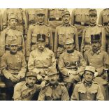 Tiszti iskolások, Nagyszeben, Erdély, magyar katonák egyenruhában, Héjja József küldte Hódmezővásárhelyre szüleinek, 1. világháború, 1915, 1910-es évek, monarchia, Eredeti fotó, papírkép.  