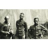 Magyar katonák megfigyelő ballonnal, korai „légierő”, légjáró csapatok fegyvernemi jelvénye, egyenruha, 1. világháború, 1910-es évek, monarchia, Eredeti fotó, papírkép.  