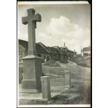 Kereszt tér, Budapest, Tabán, utcakép, reklám, 1930-as évek, Horthy-korszak, Eredeti fotó, papírkép. 