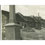 Kereszt tér, Budapest, Tabán, utcakép, reklám, 1930-as évek, Horthy-korszak, Eredeti fotó, papírkép. 