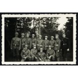 Német katonák náci német egyenruhában, 2. világháború, Horthy-korszak, 1940-es évek, Eredeti fotó,  papírkép.  