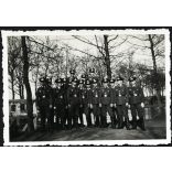 Német katonák, tisztek náci német egyenruhában, 2. világháború, Horthy-korszak, 1939, 1930-as évek, Eredeti fotó,  hátulján feliratozott papírkép.   